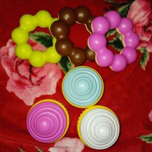 Lot Pretend Play Mochi Donut and Cupcake Toys for Tea Party Tea Set Play Kitchen